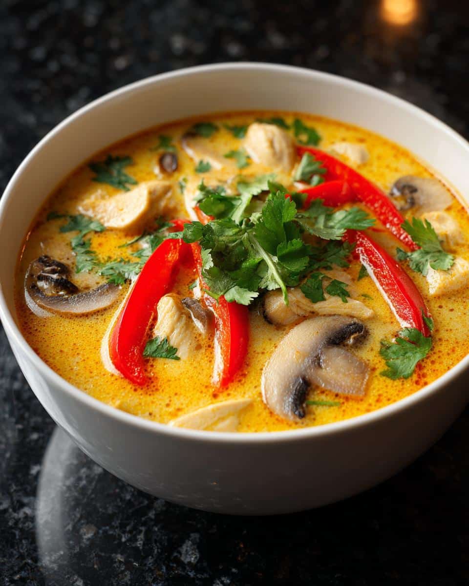 Thai Coconut Lime Chicken Soup - detail 1