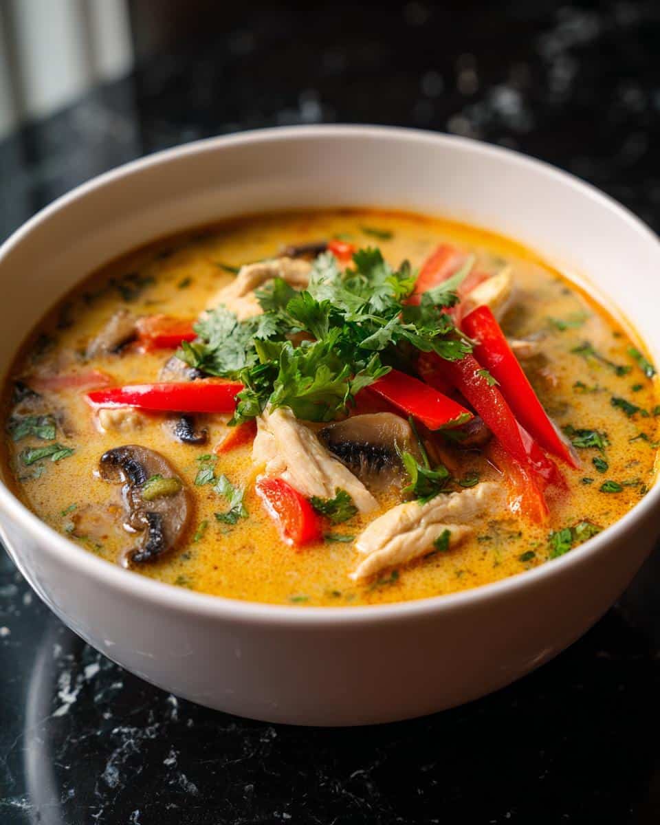 Thai Coconut Lime Chicken Soup - detail 2