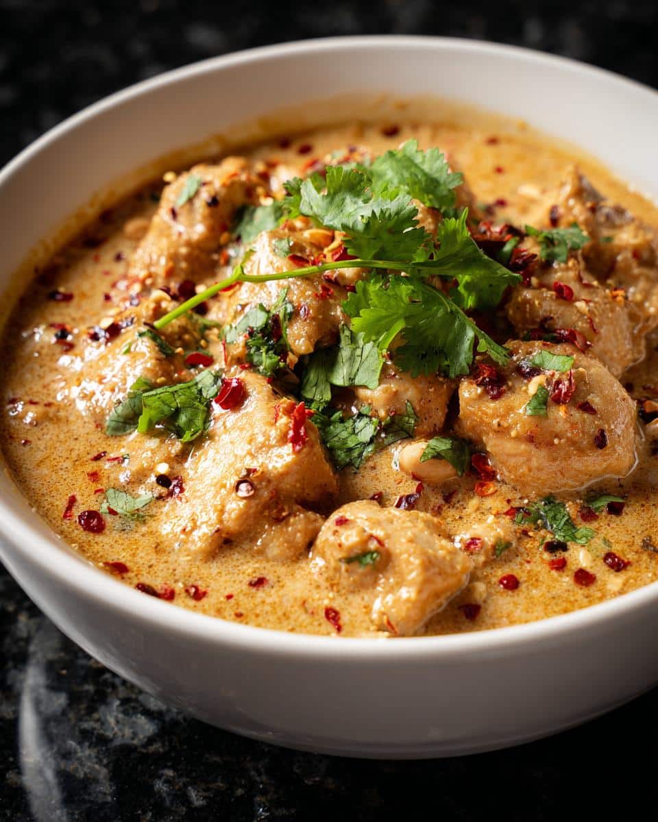 Thai Peanut Chicken Soup - detail 1