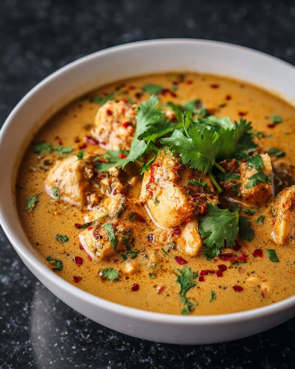 Thai Peanut Chicken Soup - detail 2