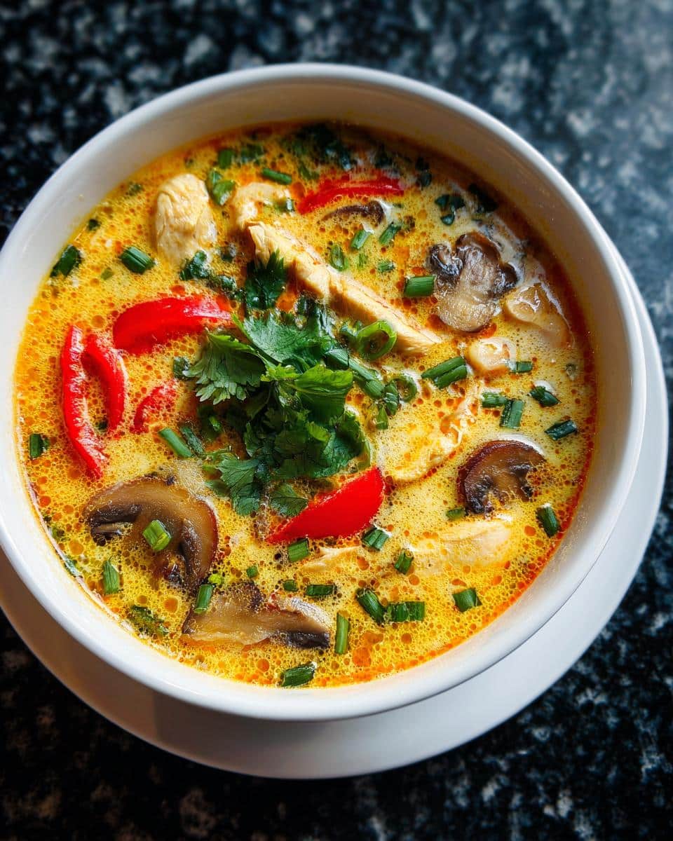 Thai Spicy Coconut Chicken Soup - detail 4