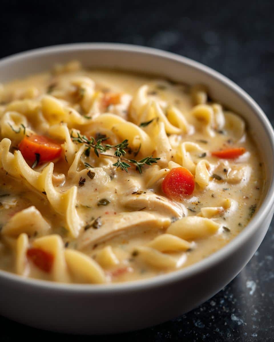 Thick Creamy Chicken Noodle Soup - detail 3