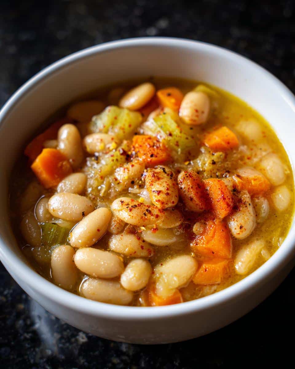 Vegan Bean Soup with Roasted Garlic - detail 4