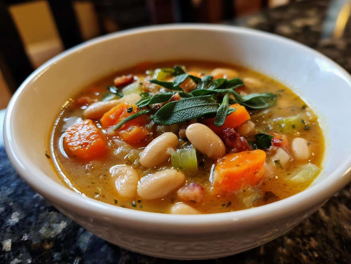 White Bean Soup with Fresh Sage