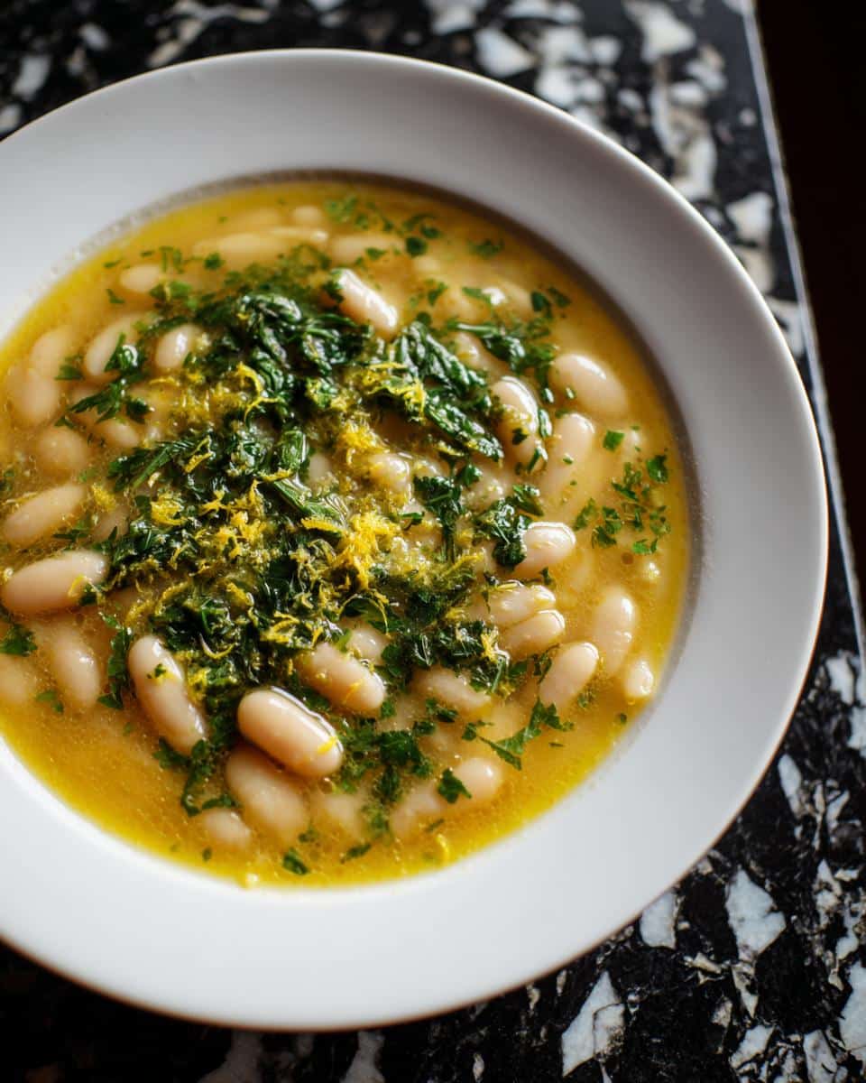 White Bean Soup with Parsley and Lemon - detail 2