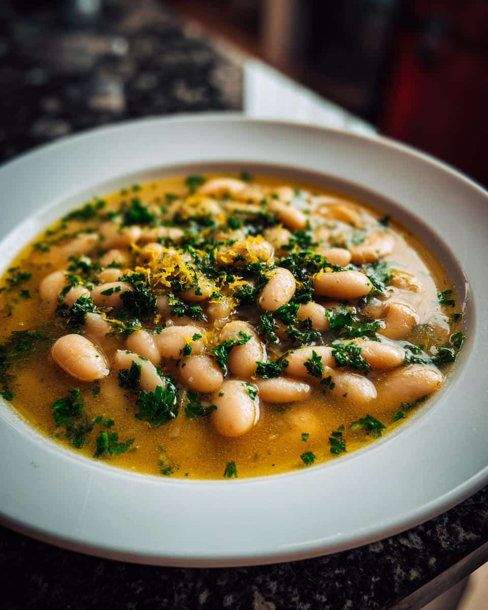 White Bean Soup with Parsley and Lemon - detail 3