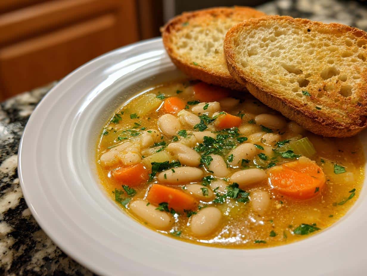 White Bean Soup with Savory Finish