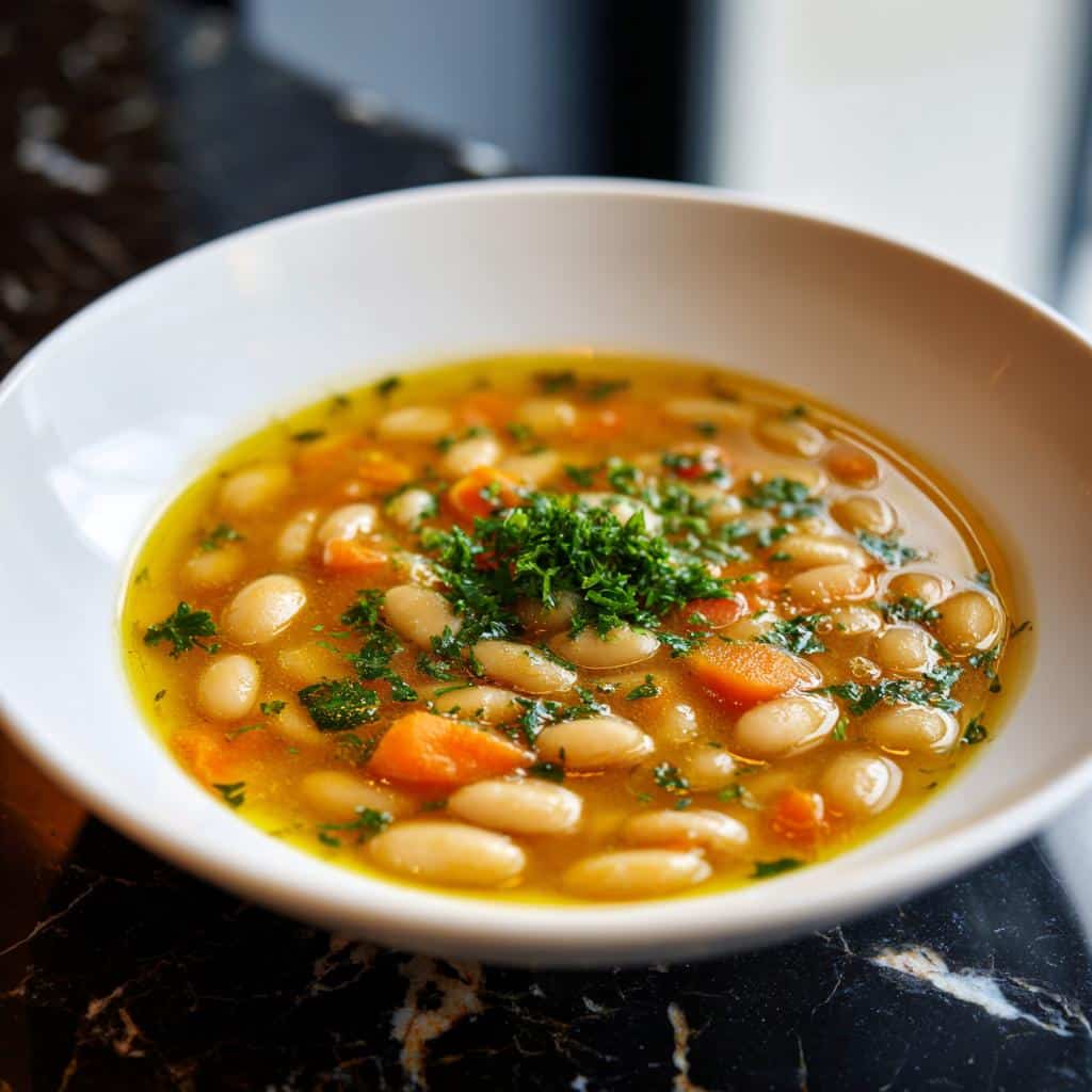 White Bean Soup with Subtle Garlic Notes - detail 1