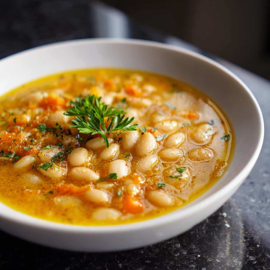 White Bean Soup with Subtle Garlic Notes - detail 2