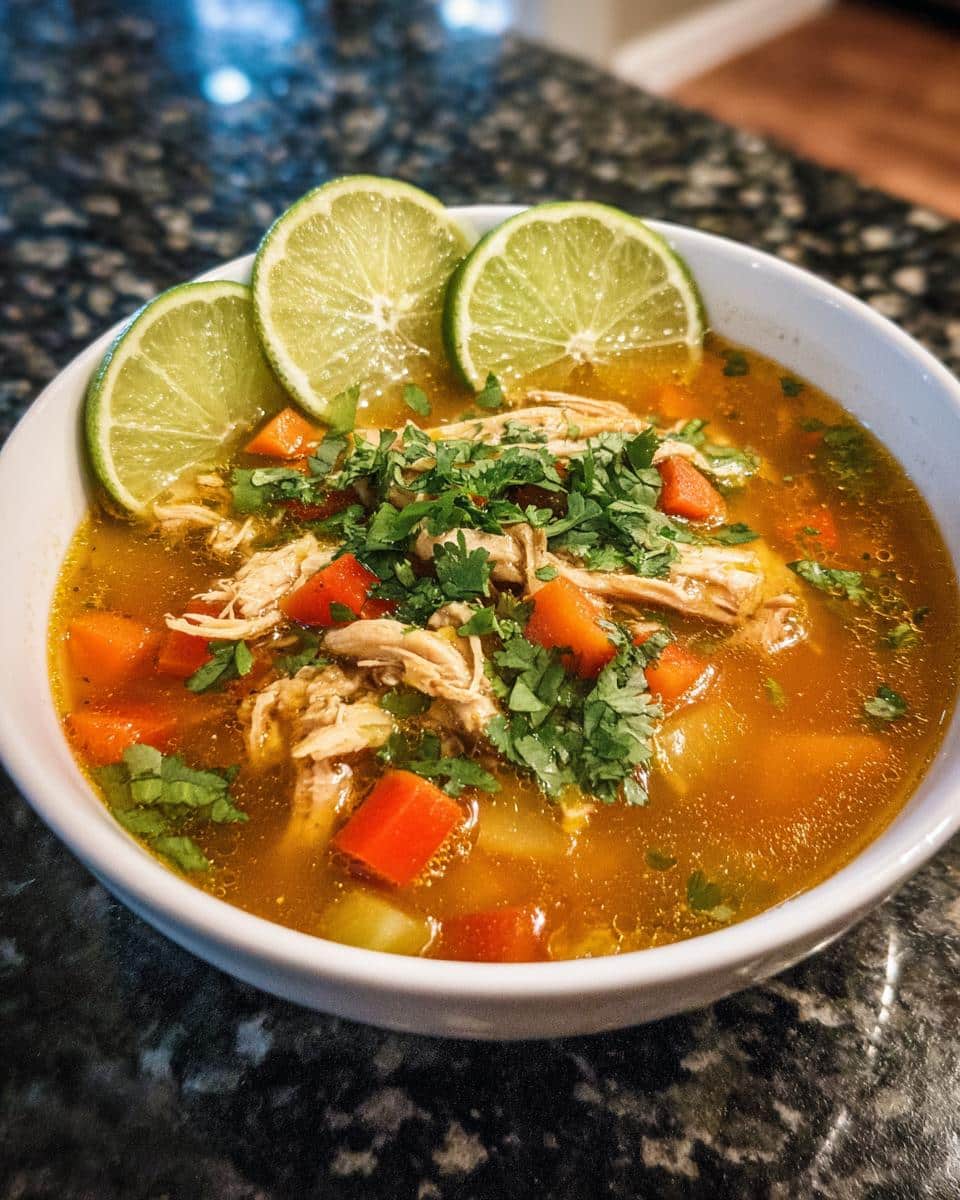 Zesty Lime Chicken Soup Bowl - detail 2