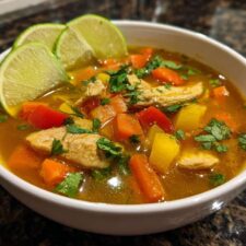 Zesty Lime Chicken Soup Bowl Recipe: A 30-Minute Immune Boost