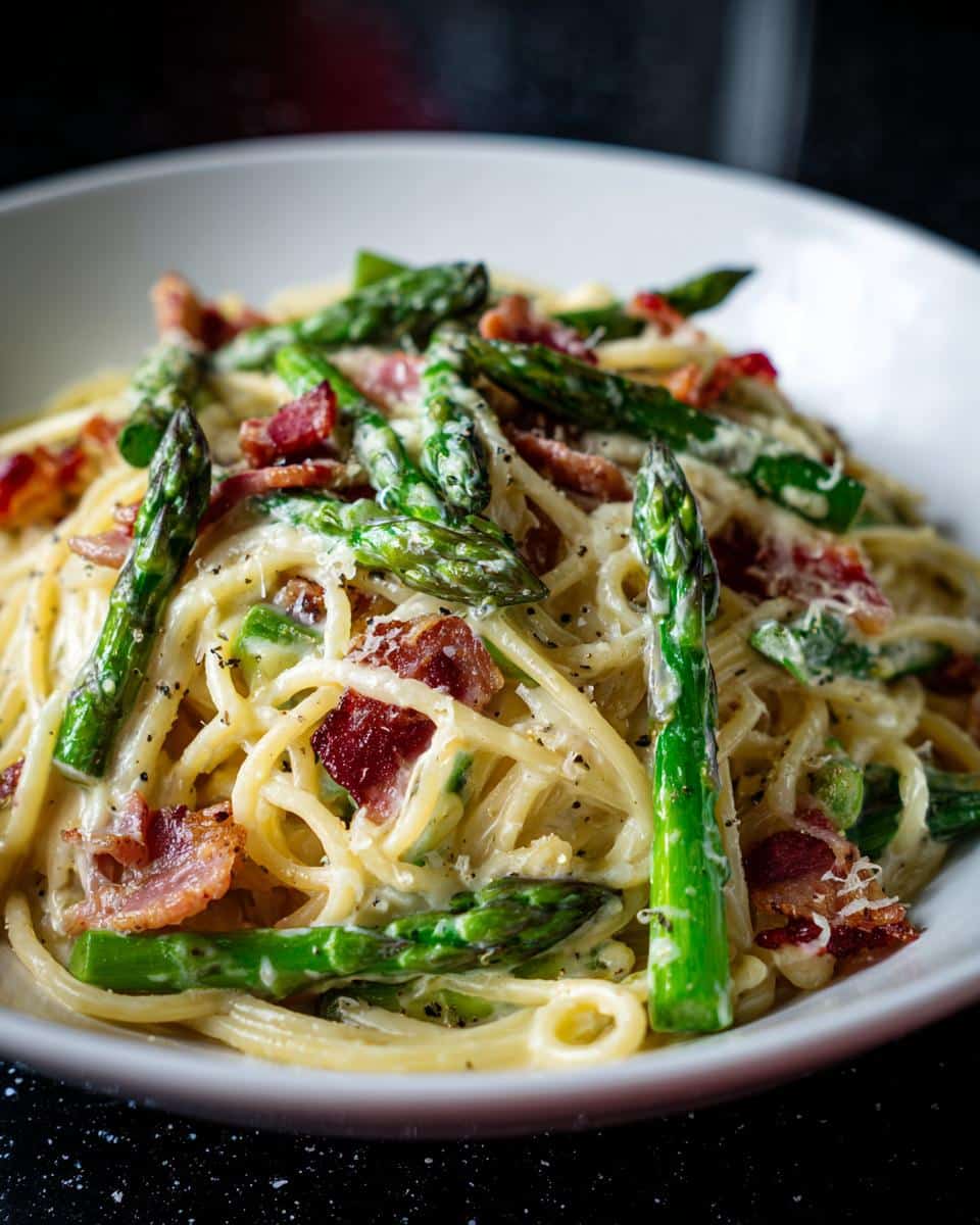 Asparagus Carbonara - detail 1