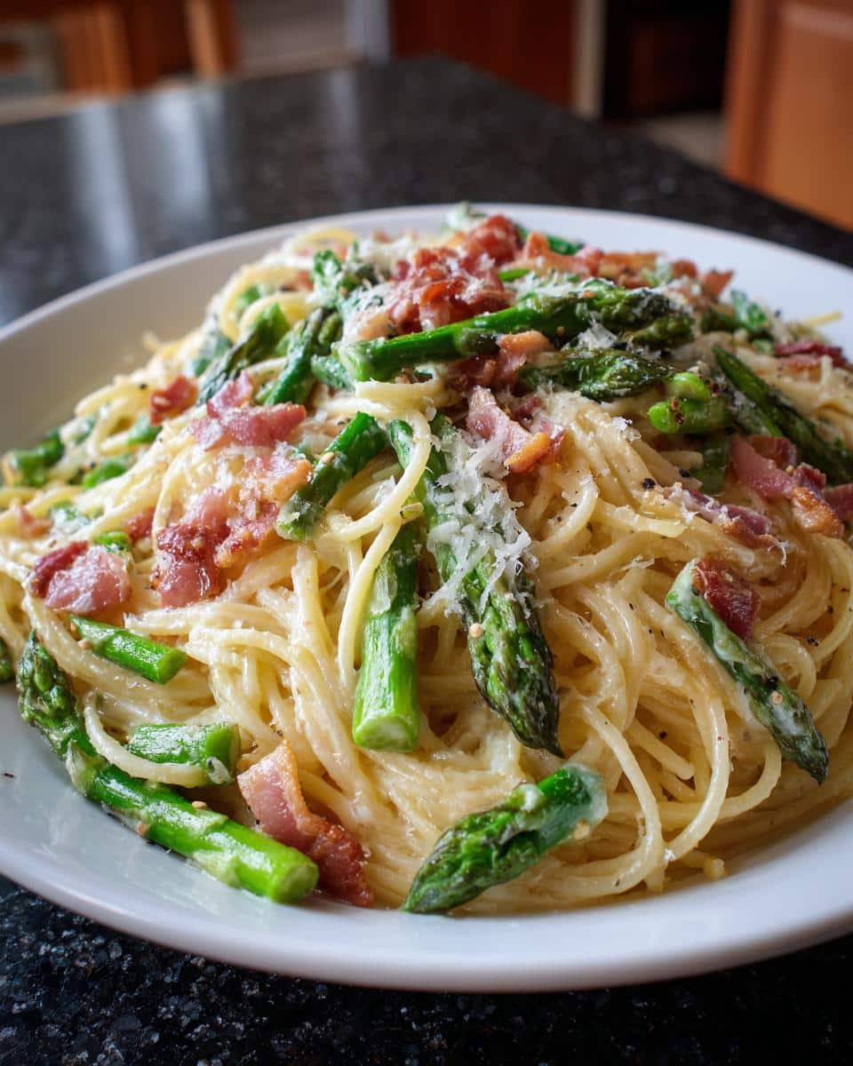 Asparagus Carbonara - detail 2