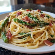 Creamy Asparagus Carbonara Recipe Ready in 25 Minutes