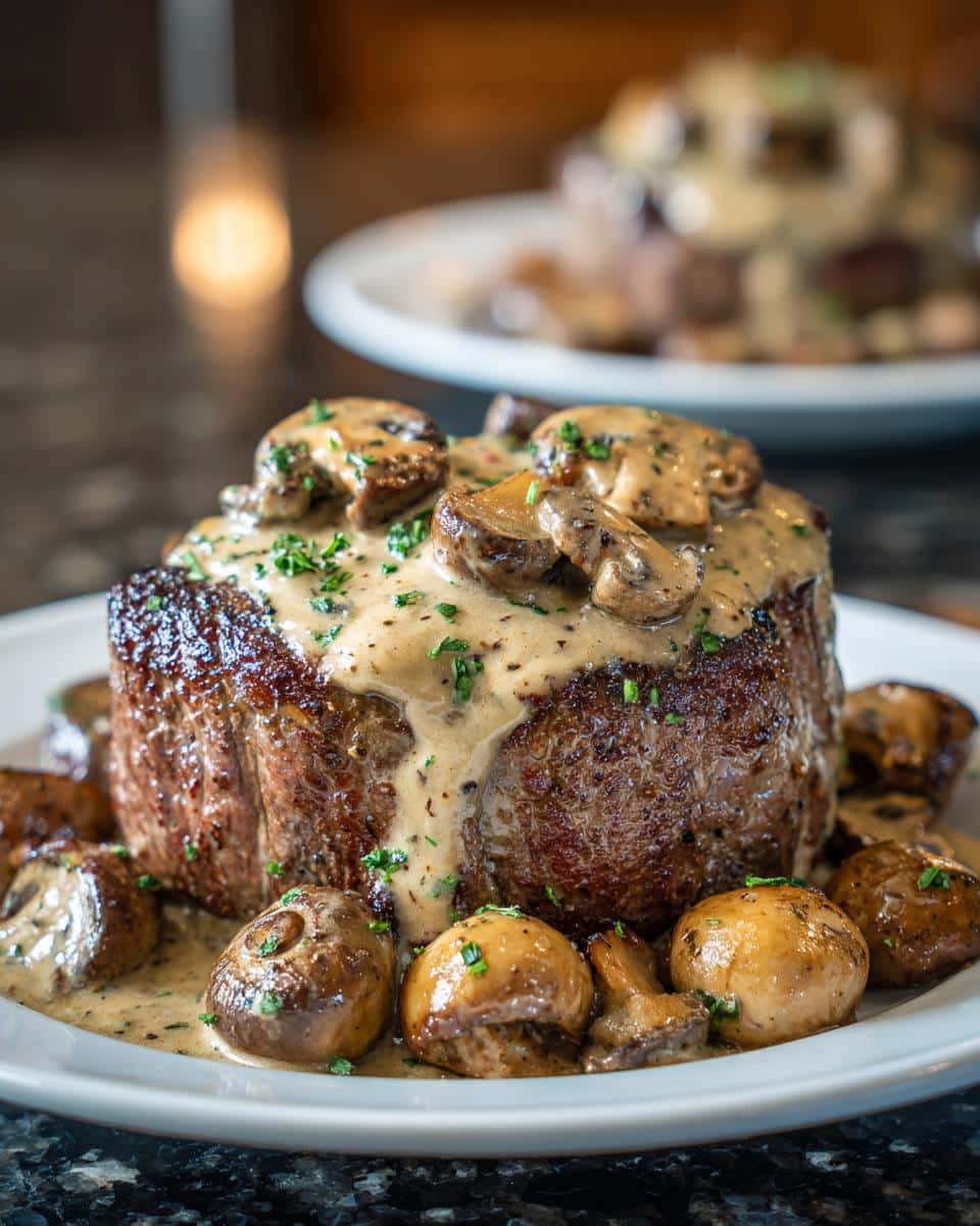 Beef Tenderloin with Creamy Mushroom Sauce - detail 1