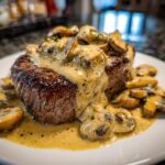 Beef Tenderloin with Creamy Mushroom Sauce