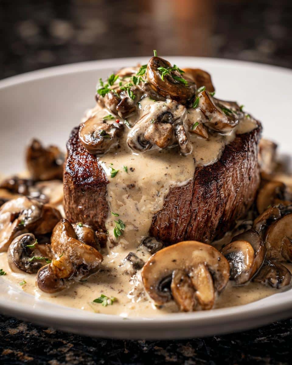 Beef Tenderloin with Creamy Mushroom Sauce - detail 2