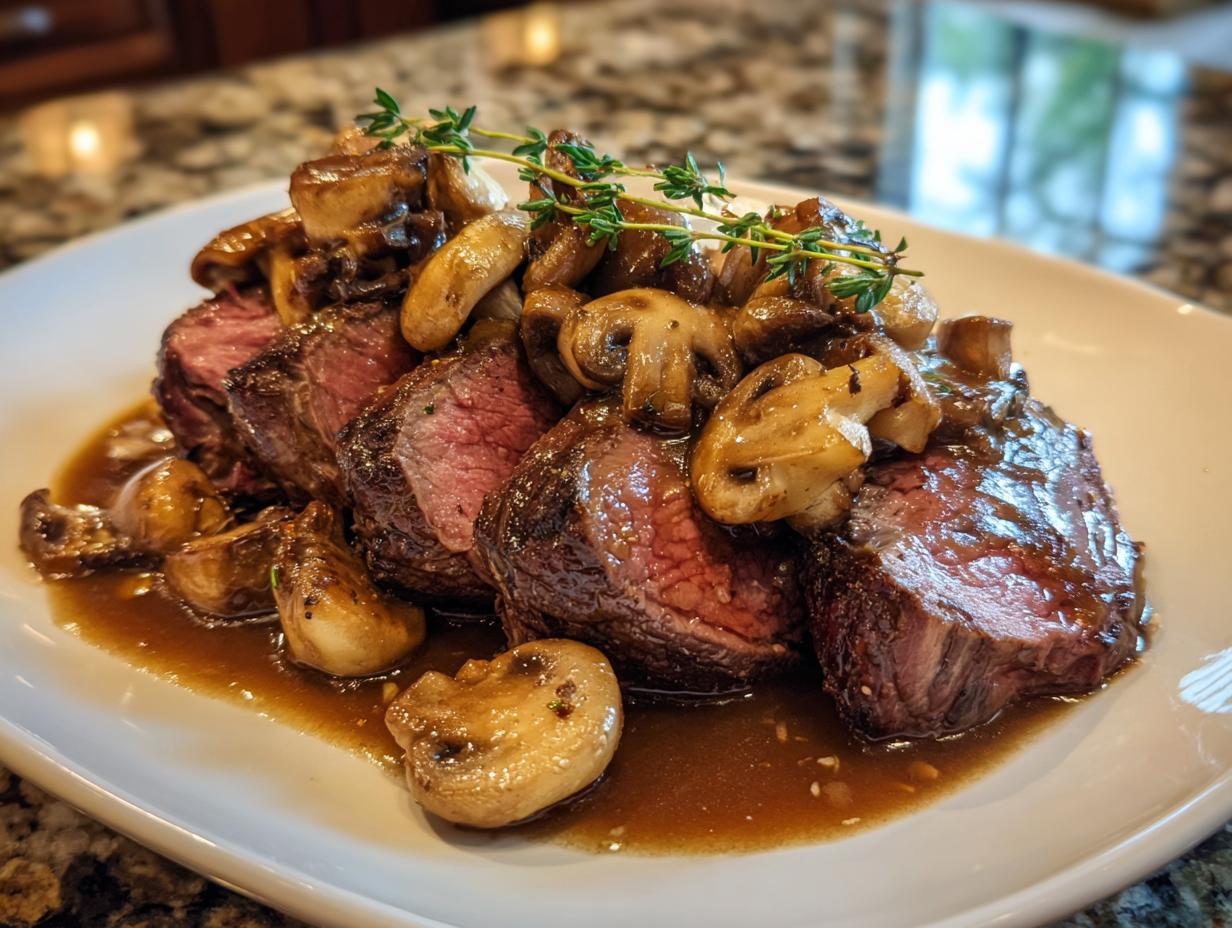 Beef Tenderloin with Mushroom Gravy - detail 2