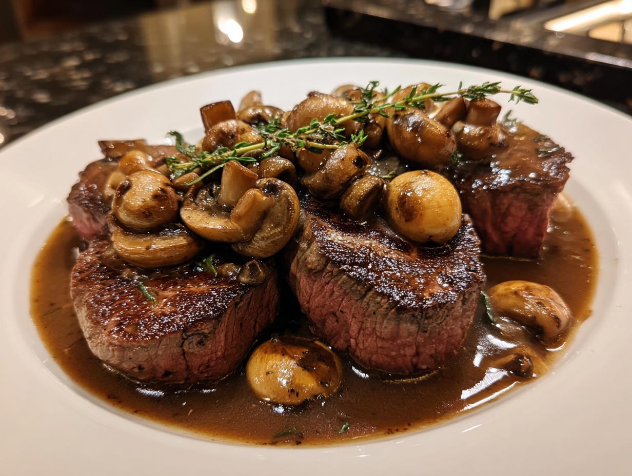 Beef Tenderloin with Mushroom Gravy - detail 3