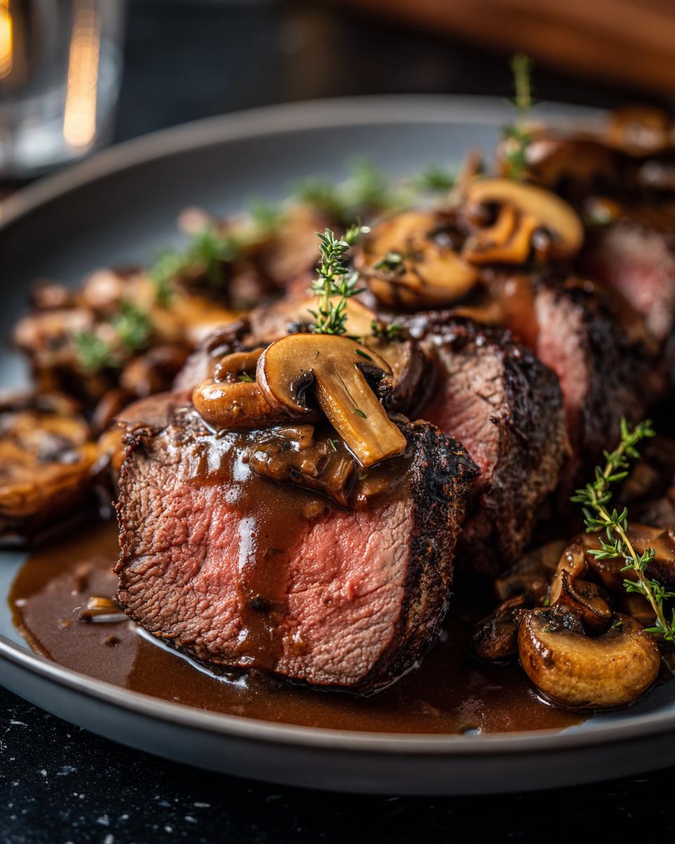 Beef Tenderloin with Mushroom Gravy - detail 4