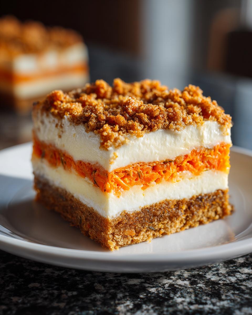 Carrot Cake Cheesecake Bars - detail 1