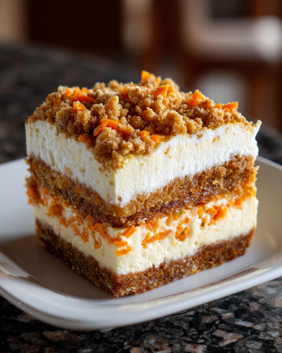 Carrot Cake Cheesecake Bars - detail 2