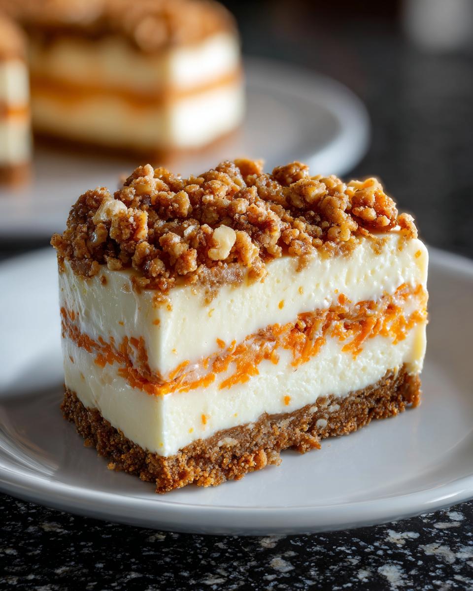 Carrot Cake Cheesecake Bars - detail 3