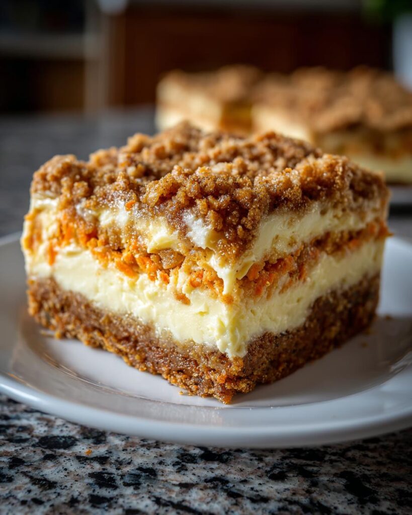 Carrot Cake Cheesecake Bars