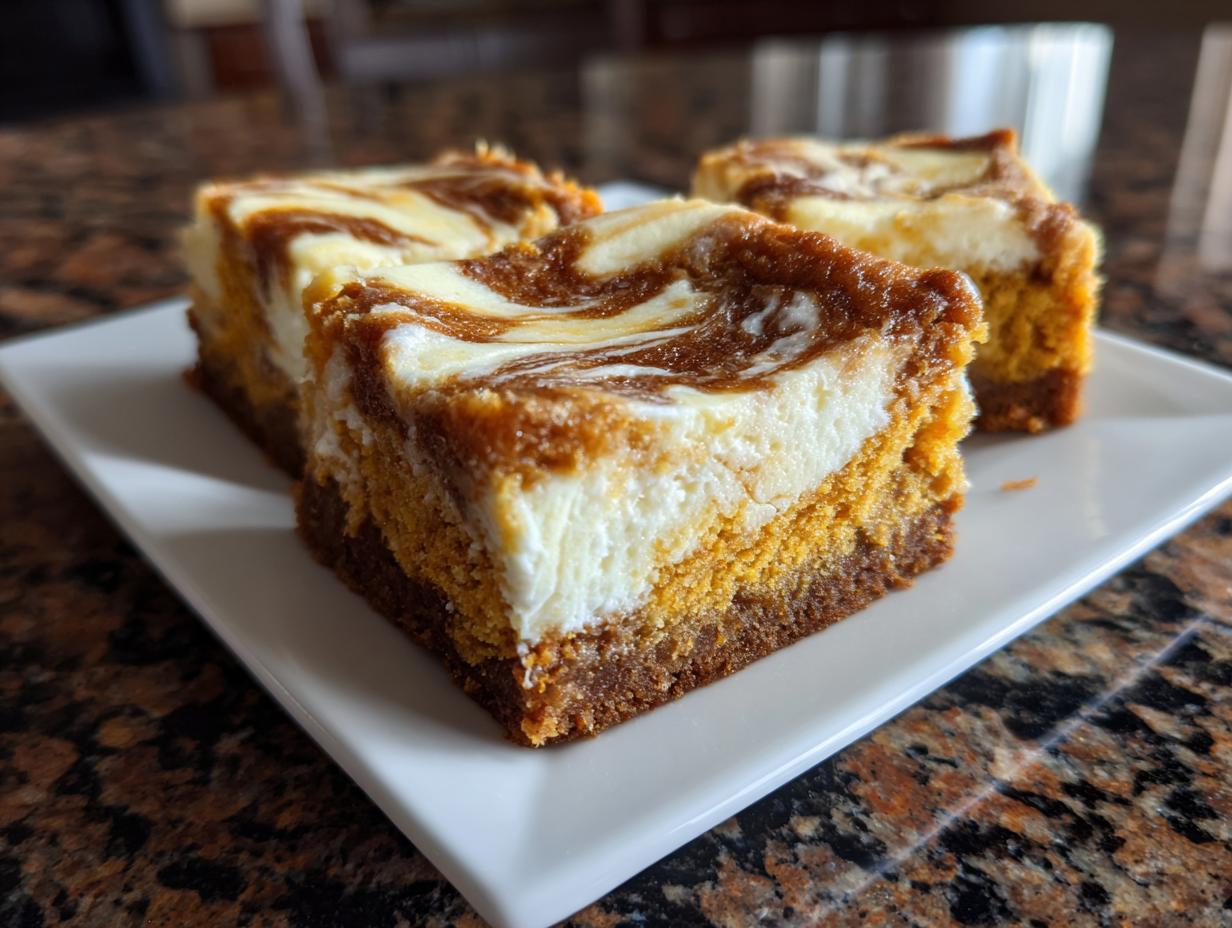 Carrot Cake Cheesecake Swirl Bars - detail 3