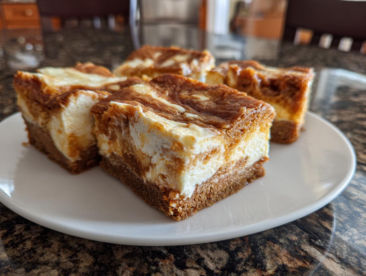 Carrot Cake Cheesecake Swirl Bars - detail 4