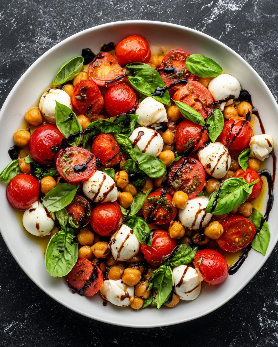 Chickpea Caprese Salad - detail 1