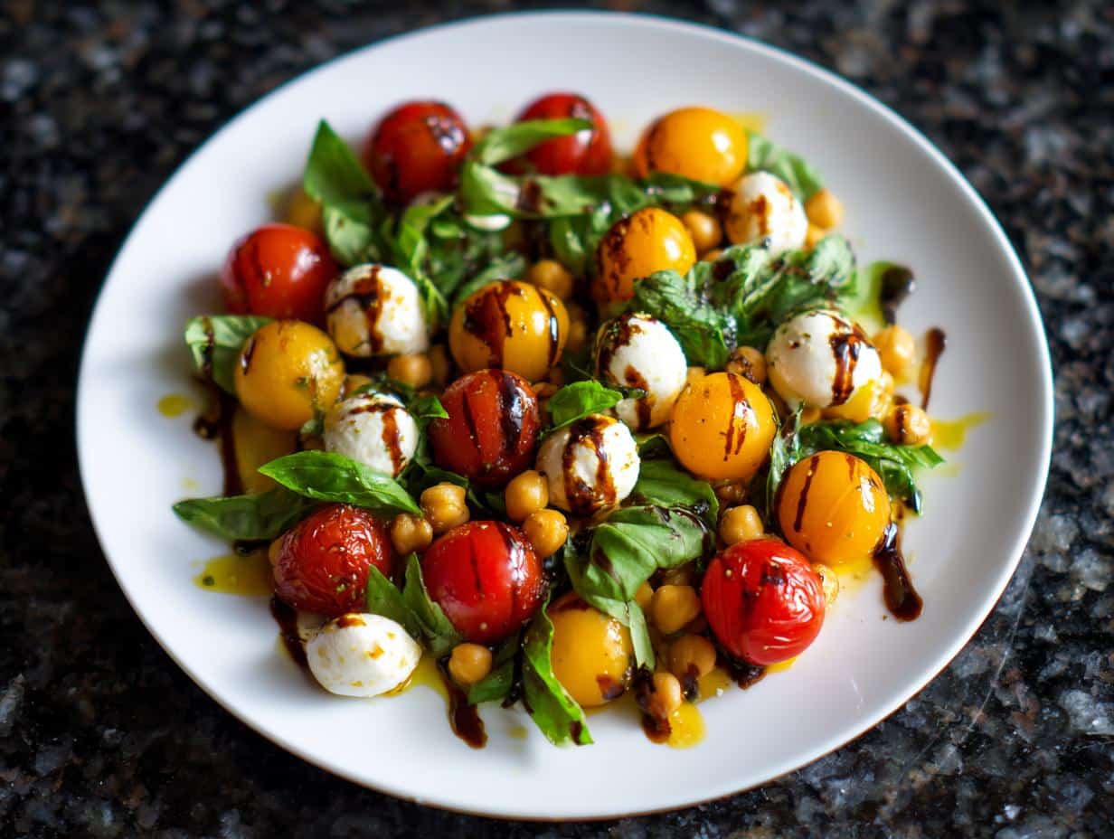 Chickpea Caprese Salad