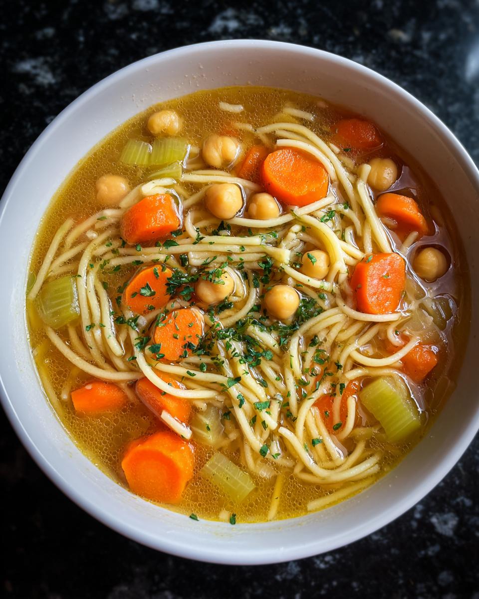 Chickpea Noodle Soup - detail 1