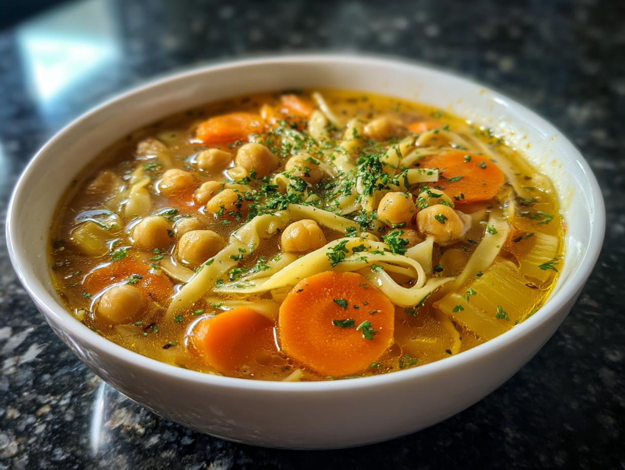 Chickpea Noodle Soup - detail 2