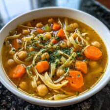Hearty Chickpea Noodle Soup Recipe, 30-Minute Comfort Food
