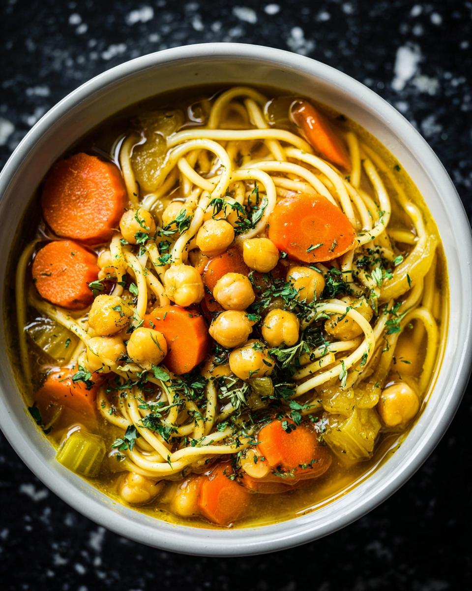 Chickpea Noodle Soup - detail 3