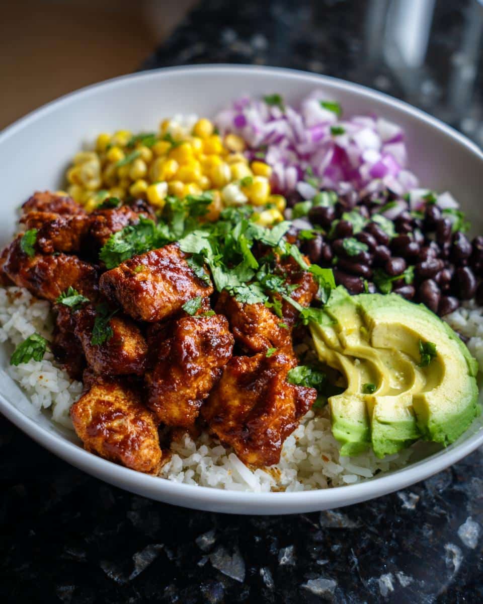 Chili Lime Chicken Burrito Bowls - detail 1