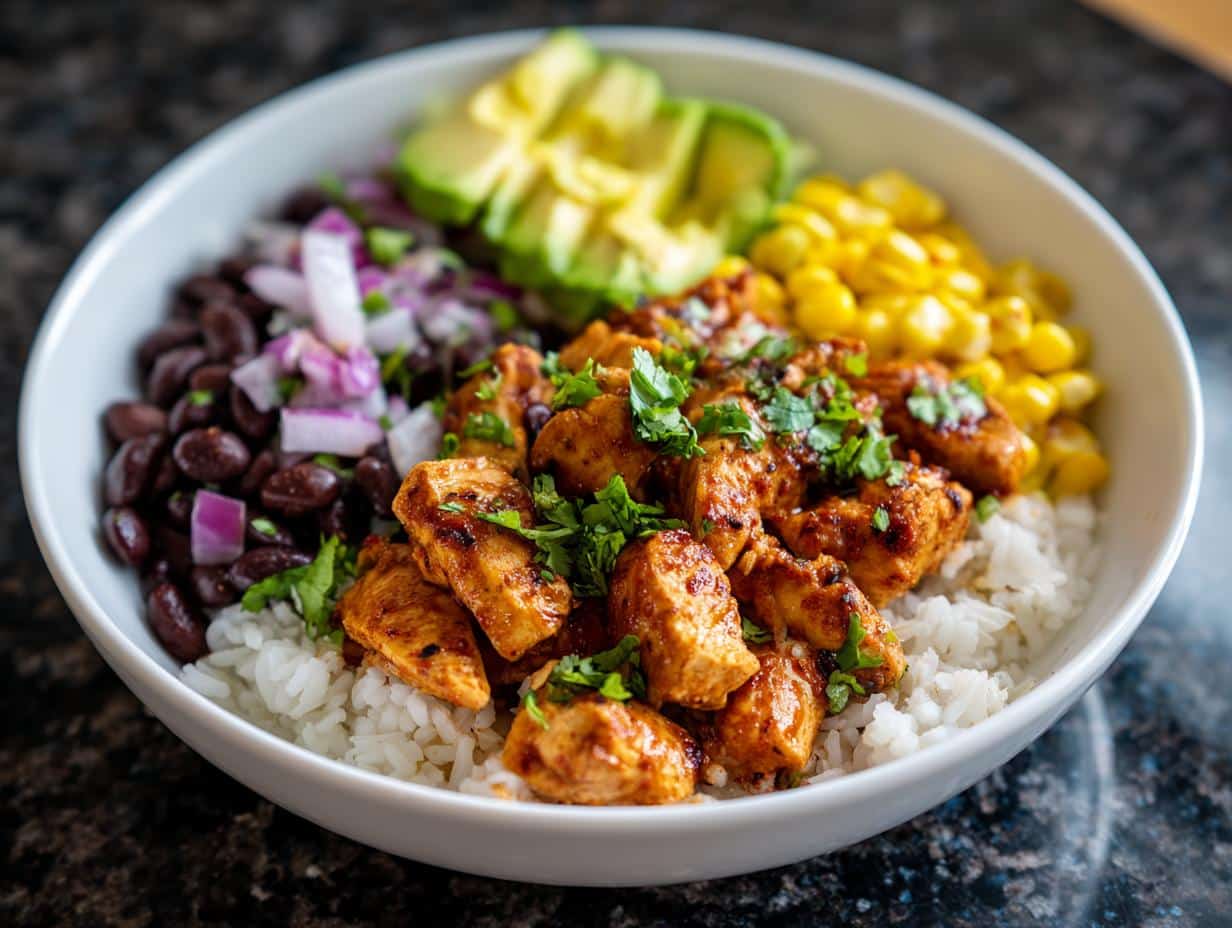 Chili Lime Chicken Burrito Bowls - detail 4