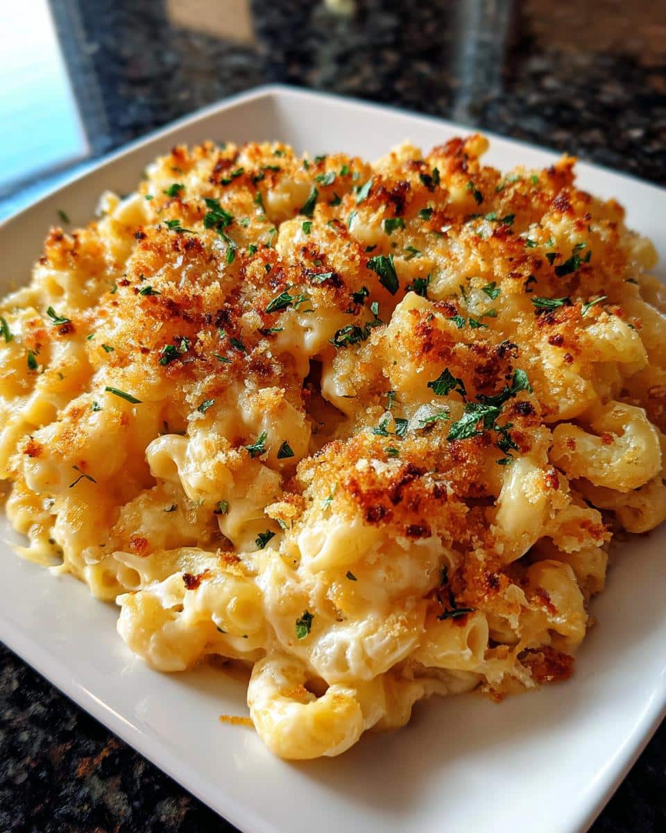 Classic baked mac and cheese - detail 2