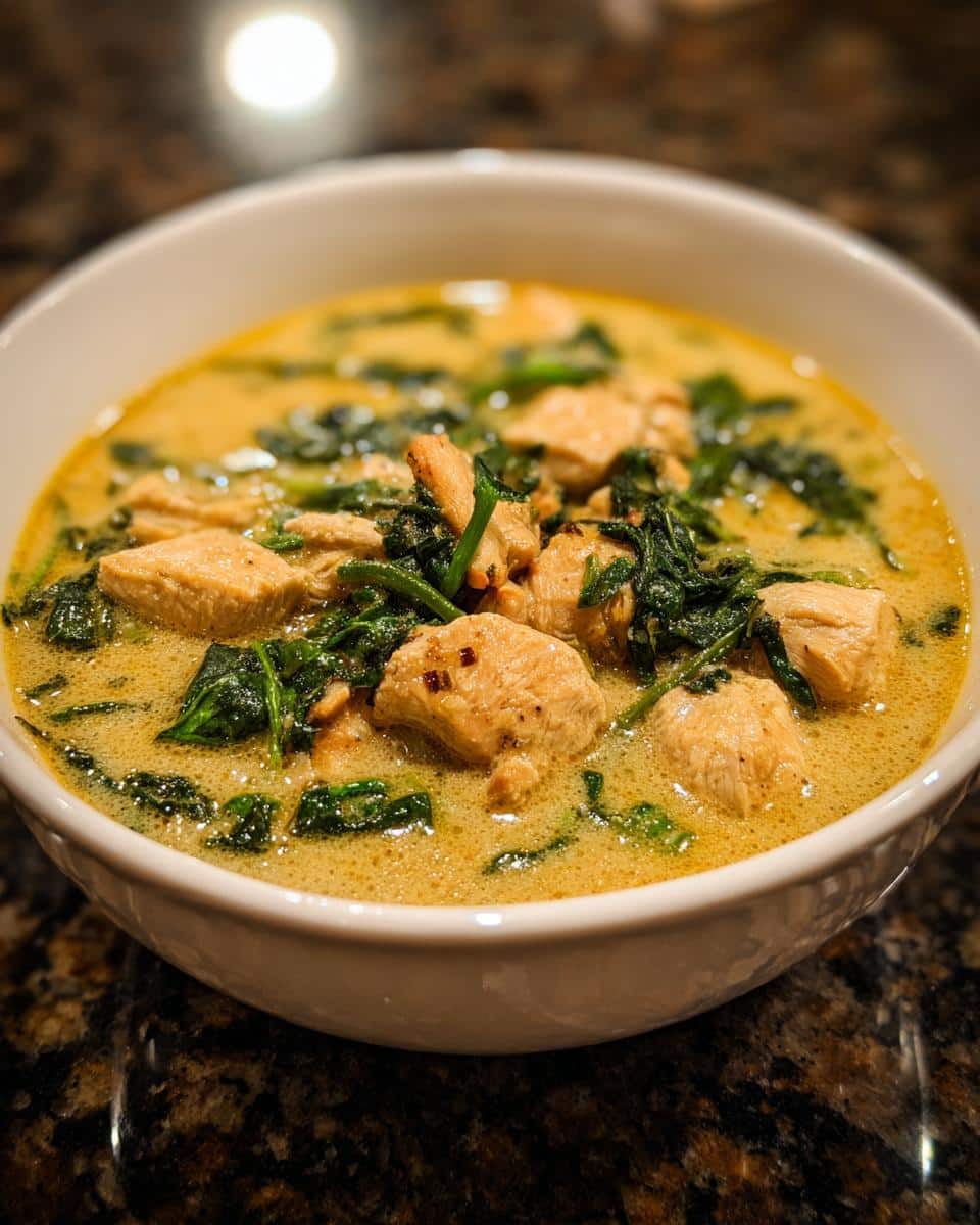 Creamy Garlic Spinach Chicken Chowder: 30-Minute Comfort Magic 7 Creamy Garlic Spinach Chicken Chowder - detail 1