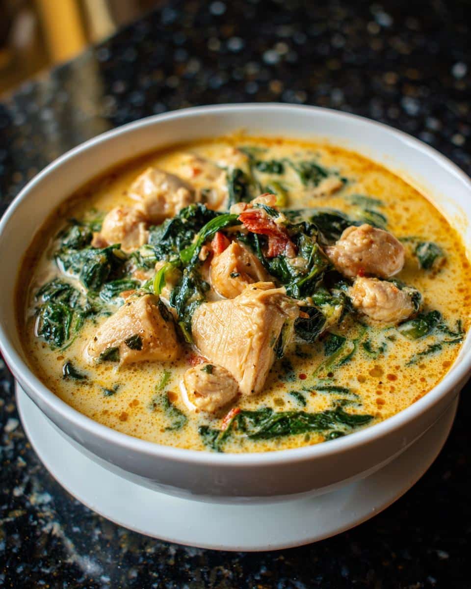 Creamy Garlic Spinach Chicken Chowder: 30-Minute Comfort Magic 9 Creamy Garlic Spinach Chicken Chowder - detail 2