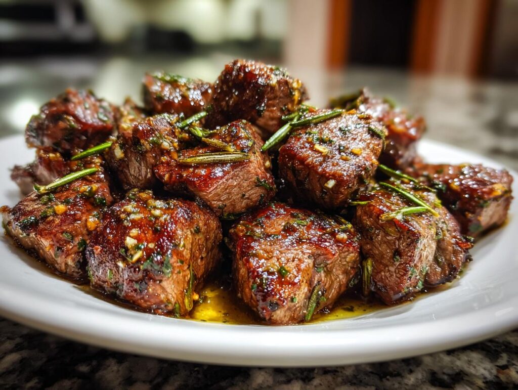 Garlic Herb Steak Bites