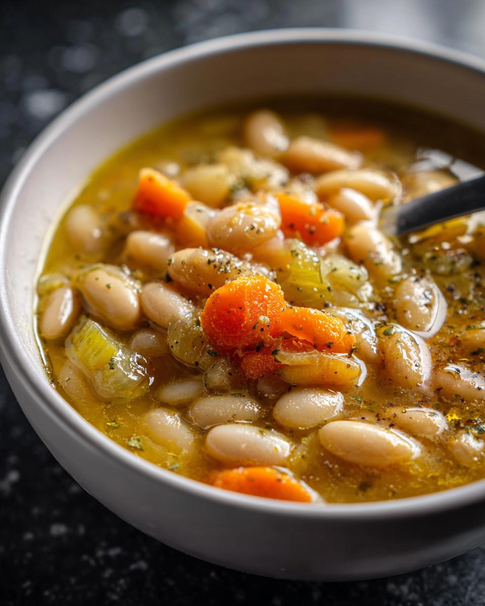 Greek White Bean Soup (Fasolada) - detail 1