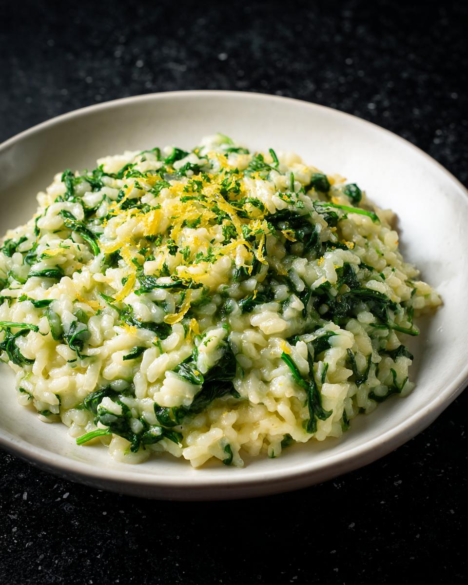 30-Minute Green Spinach & Lemon Risotto, Lush & Irresistible 8 Green Spinach & Lemon Risotto - detail 2