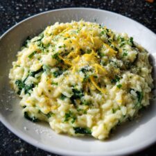 30-Minute Green Spinach & Lemon Risotto - Lush & Irresistible