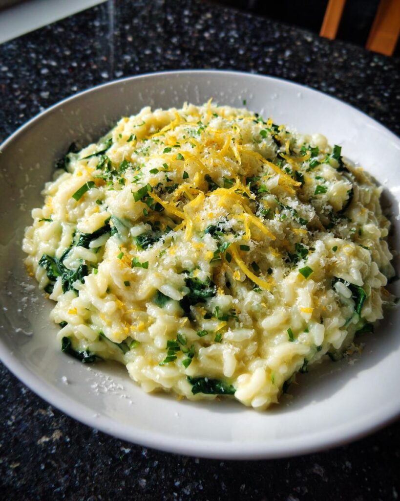 Green Spinach & Lemon Risotto
