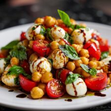 Hungry? Try This High-Protein Caprese Chickpea Salad—Done in 10!