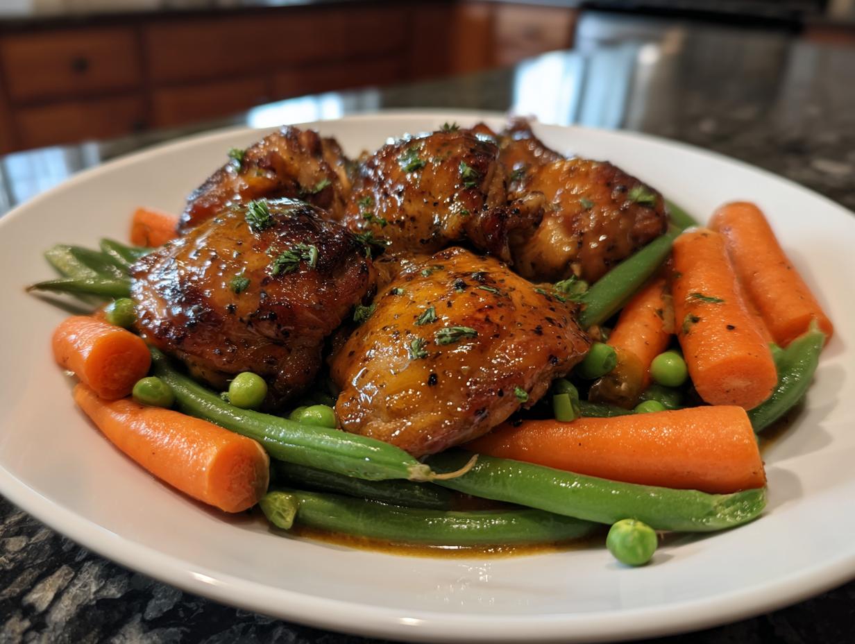5-Star Honey & Mustard Chicken Thighs with Spring Veg 8 Honey & Mustard Chicken Thighs with Spring Veg - detail 2