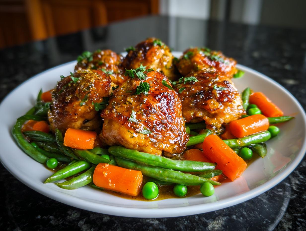 5-Star Honey & Mustard Chicken Thighs with Spring Veg 10 Honey & Mustard Chicken Thighs with Spring Veg - detail 4