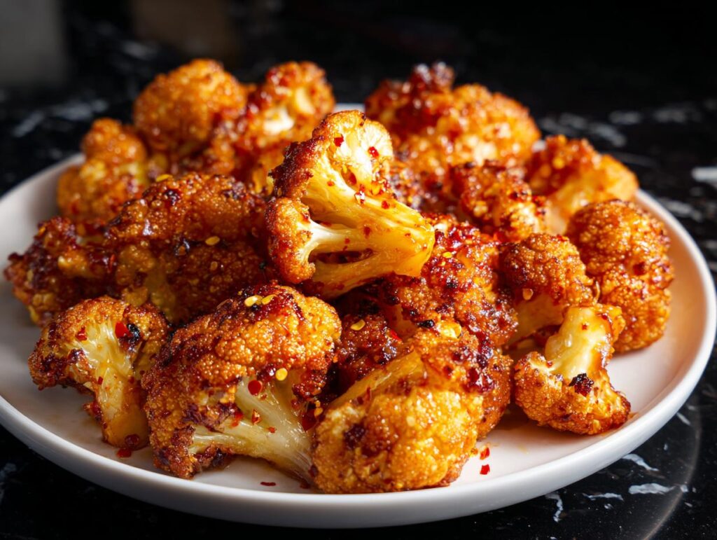 Hot Honey Roasted Cauliflower